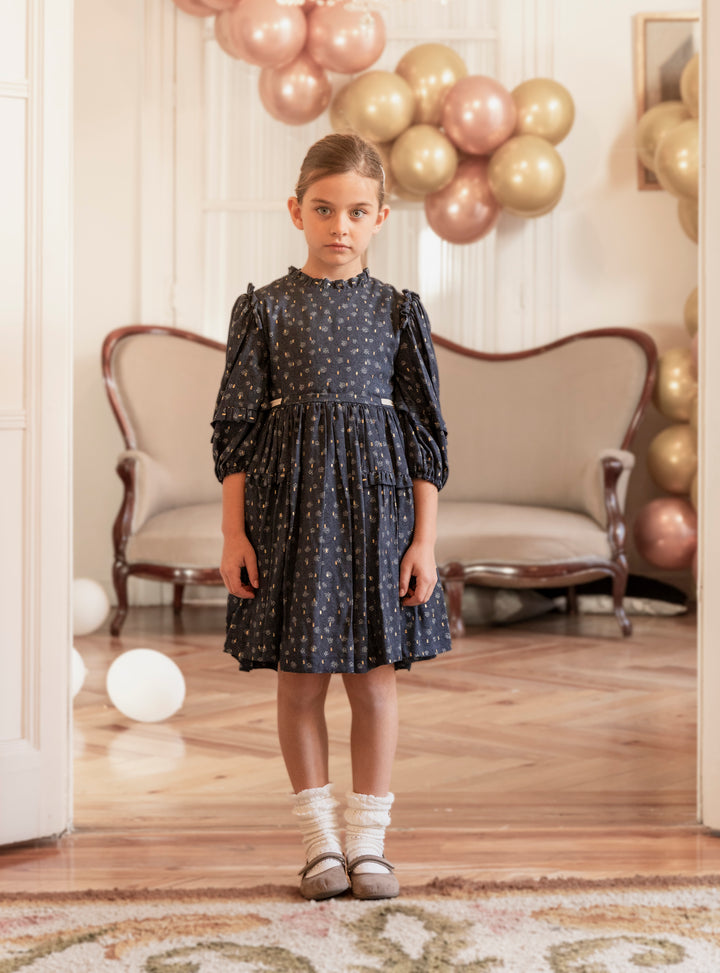 dress willow print frill waisted - willow