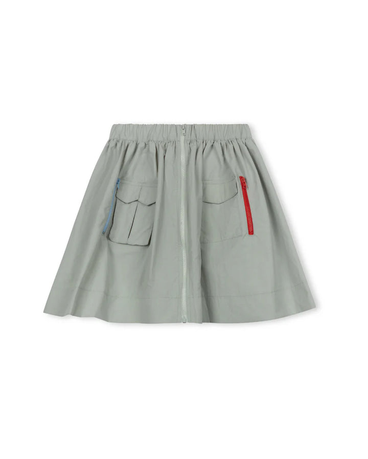 skirt parachute with side pockets - green