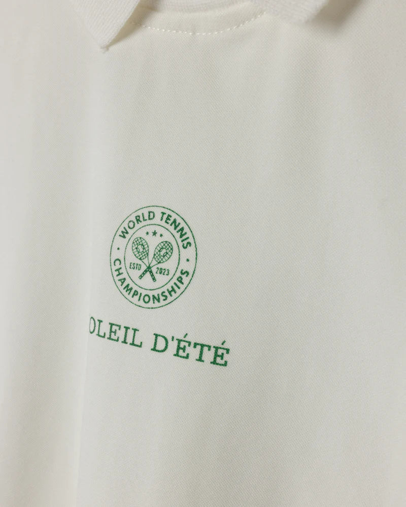 top l/s collared sweatshirt - ivory