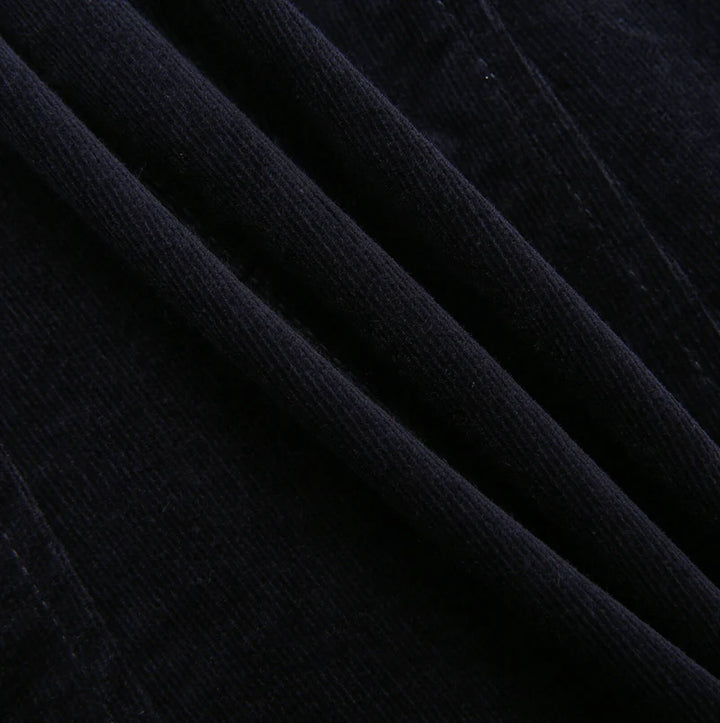 skirt corduroy v yoke panel - navy