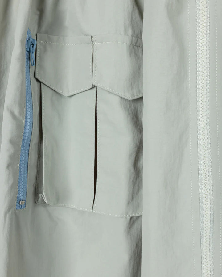 skirt maxi parachute with side pockets - green