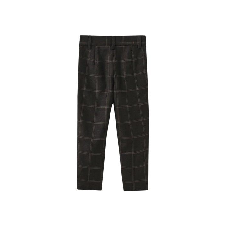 pants plaid  - chocolate brown