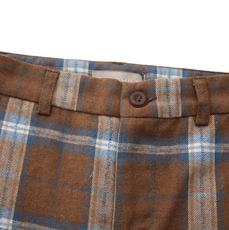pants plaid - brown plaid