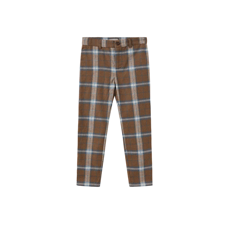pants plaid - brown plaid