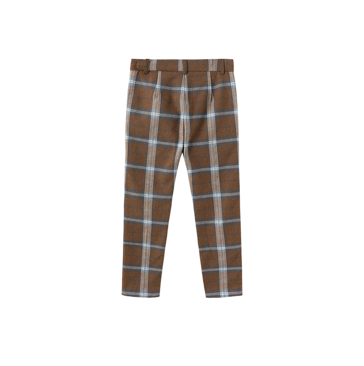 pants plaid - brown plaid