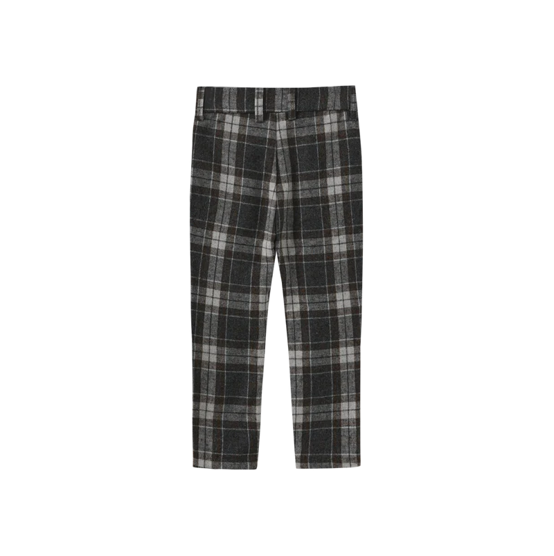 pants wool plaid  - plaid