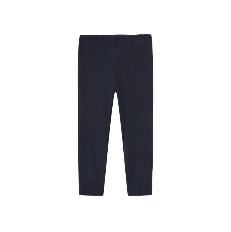 set outfit graphic knit collar sweatshirt and leggings - navy