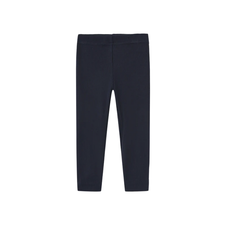 set outfit graphic knit collar sweatshirt and leggings - navy