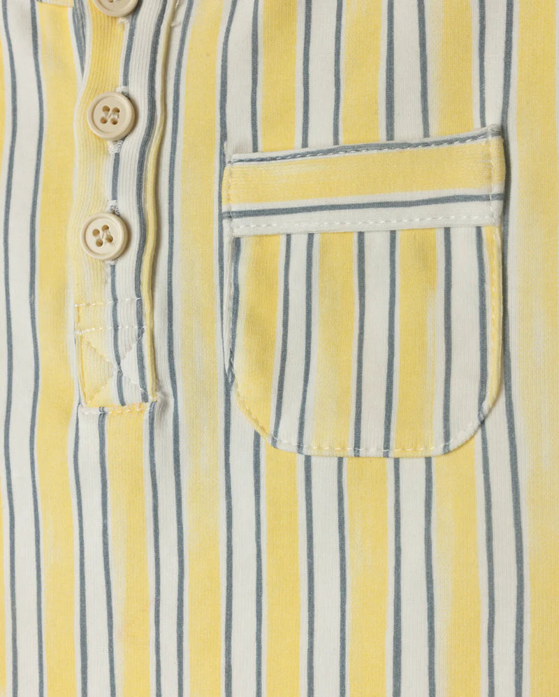 tee s/s striped - yellow
