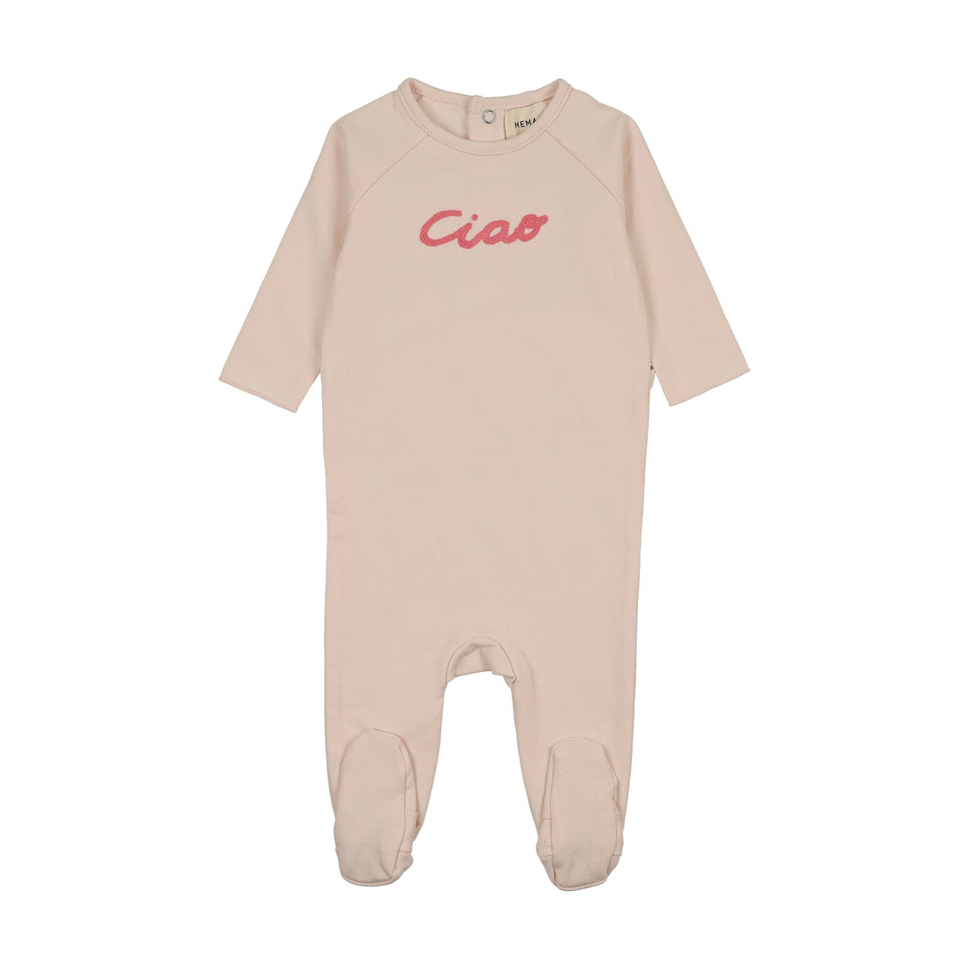 footie ciao word art - angel wing/pink
