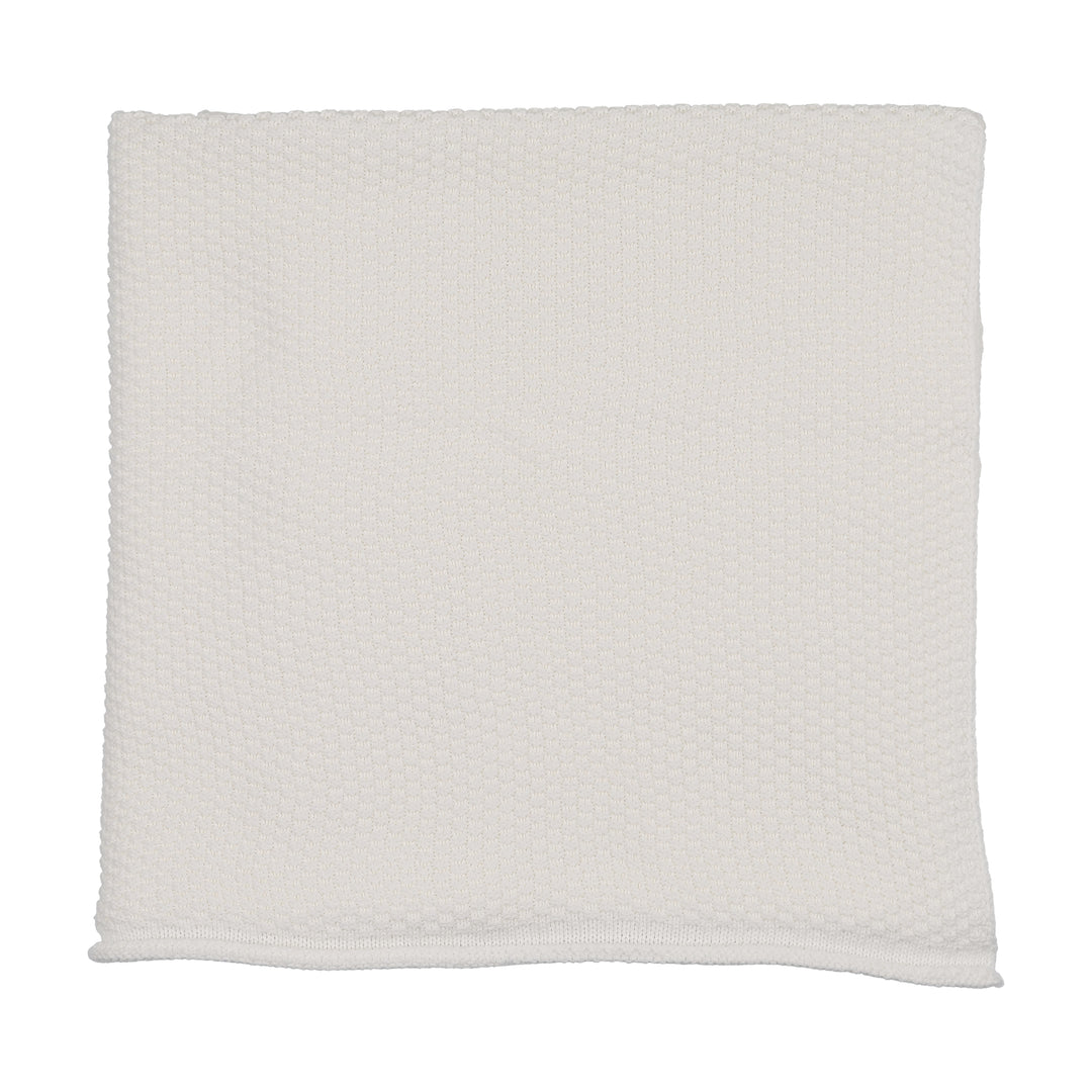 blanket waffle knit - winter white