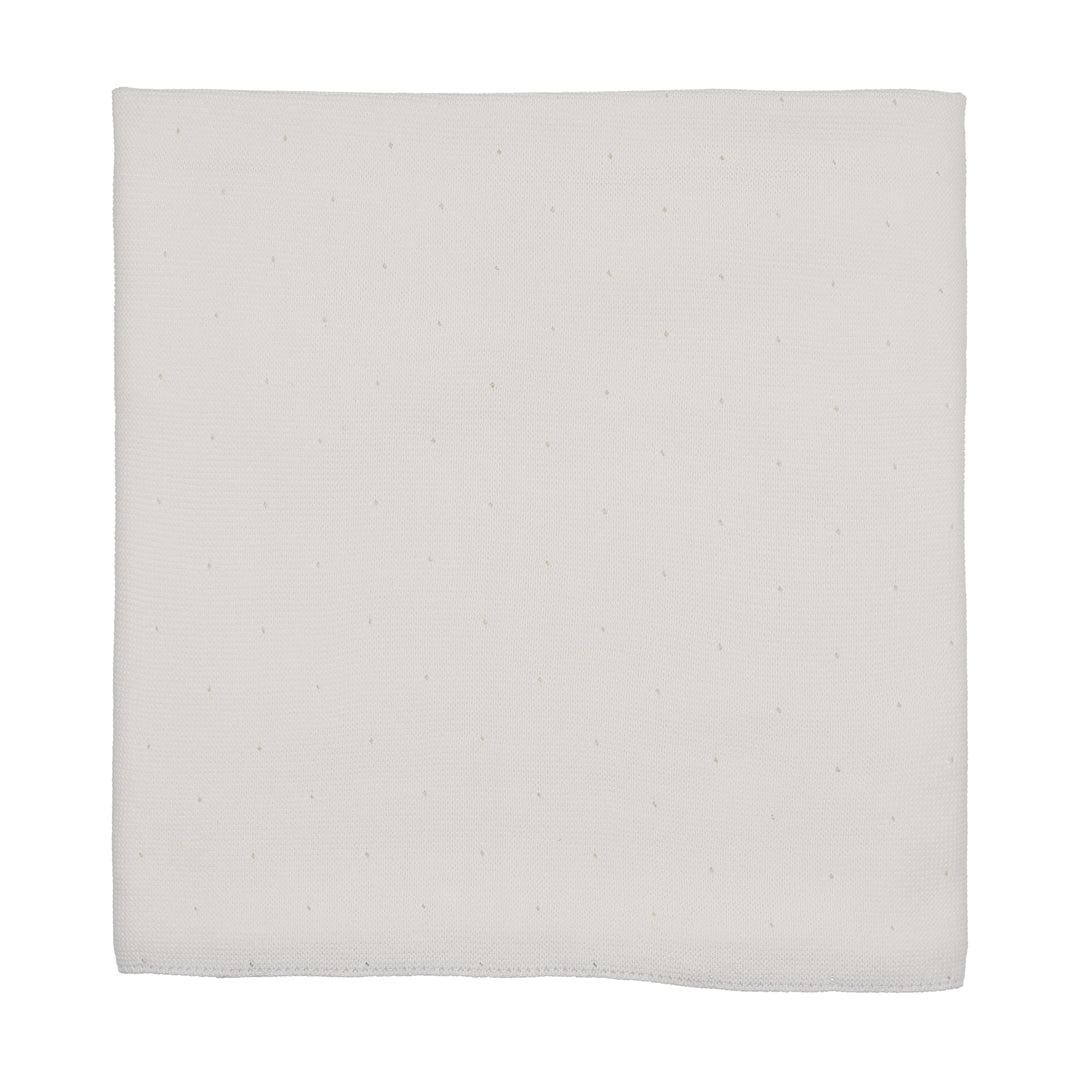 blanket knitted bris - winter white