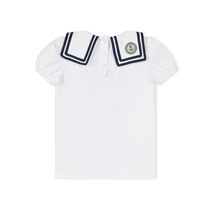 tee s/s sailor collar - white