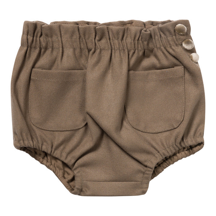 bloomer velvet button - mocha-491