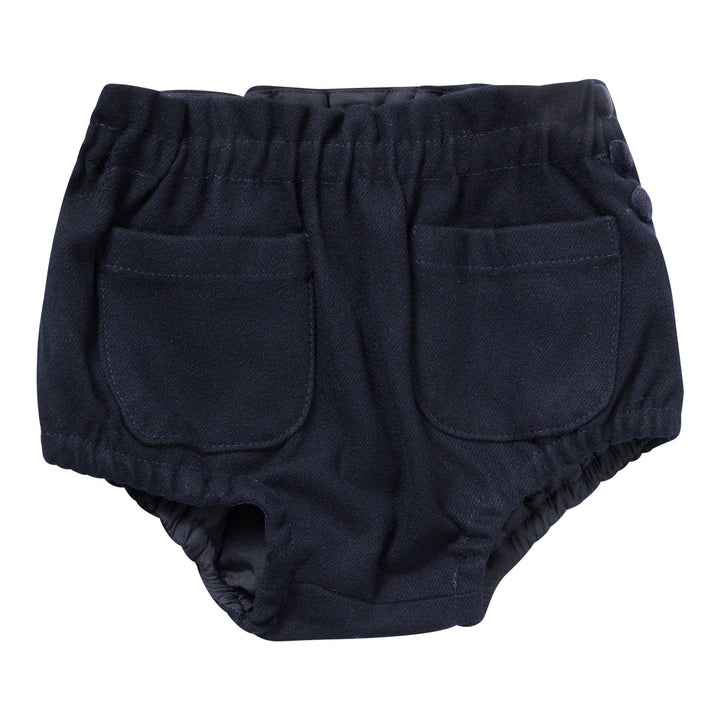 bloomer velvet button - navy-8