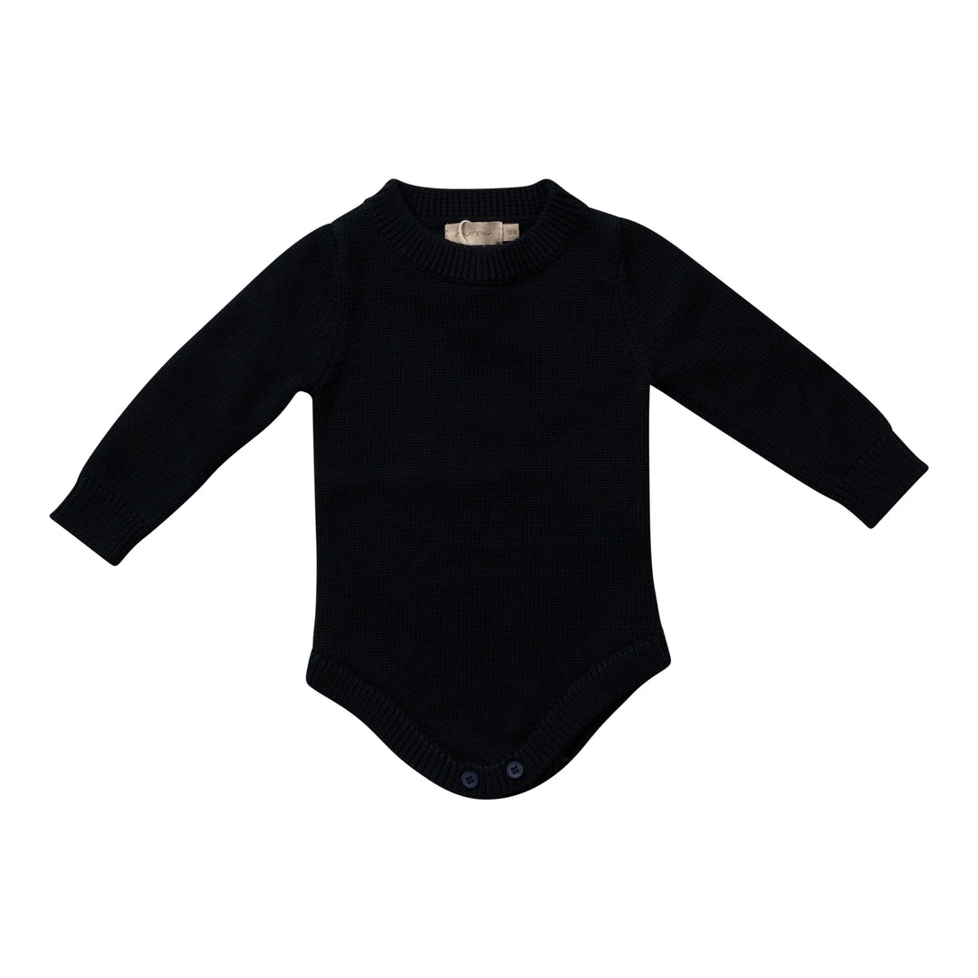 onesie knit mockneck - black-9