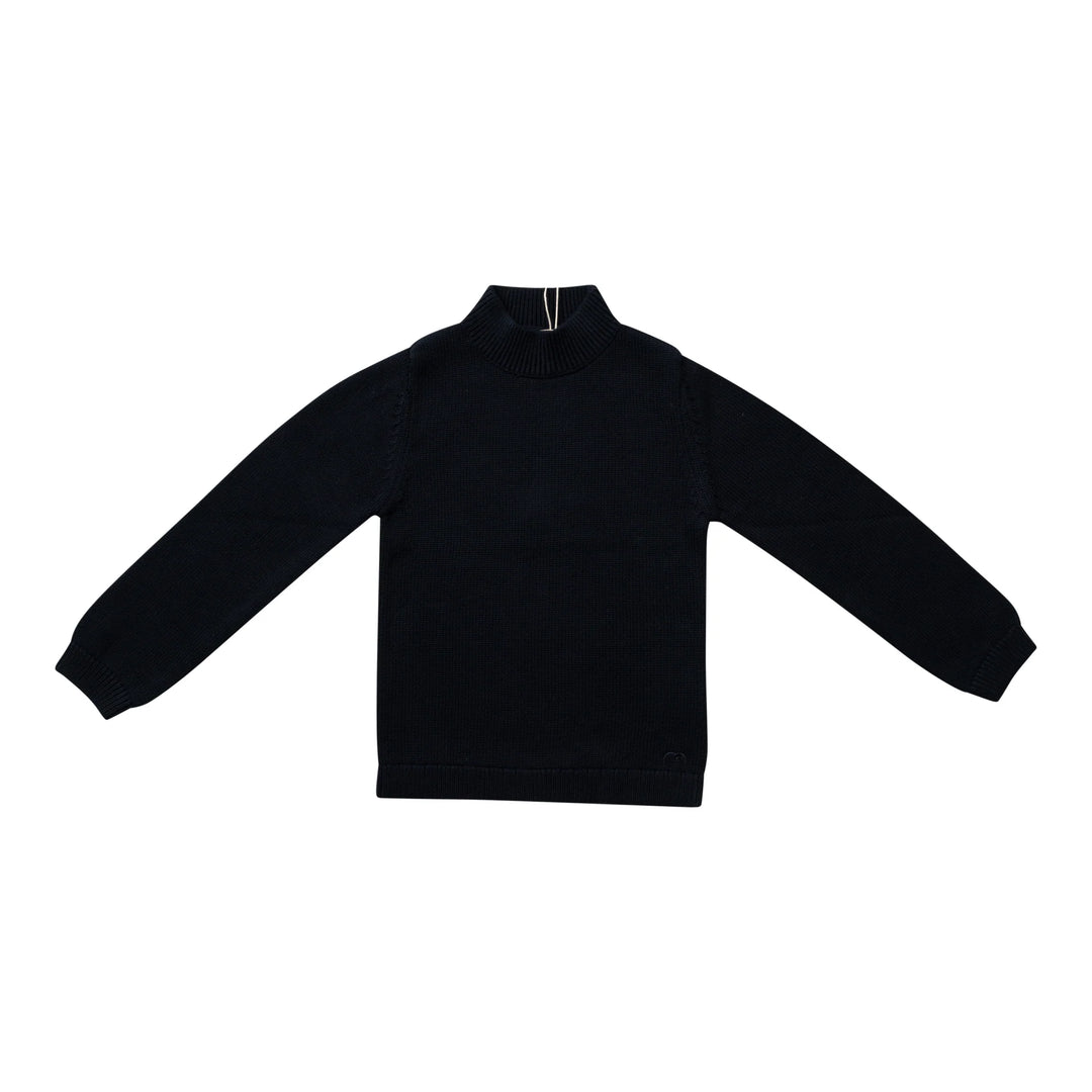 top l/s knit mockneck  - black-9