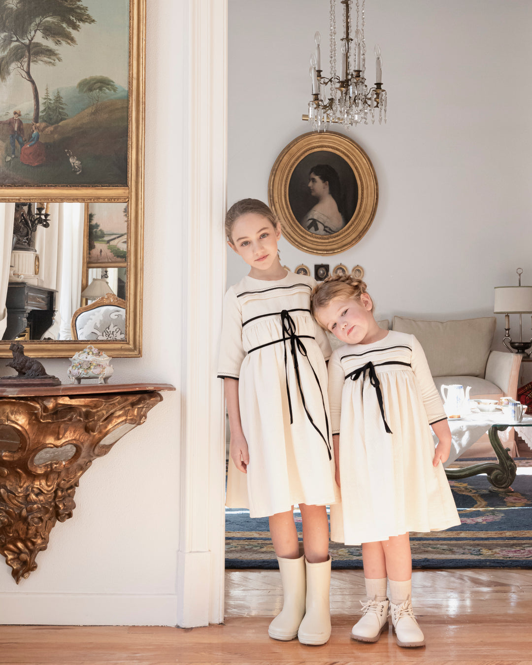 dress high waisted quilted with waist tie - dolby