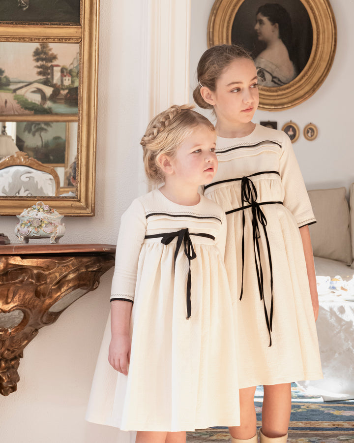 dress high waisted quilted with waist tie - dolby