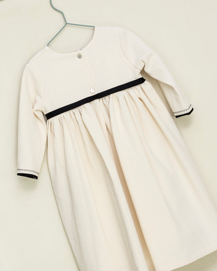 dress high waisted quilted with waist tie - dolby