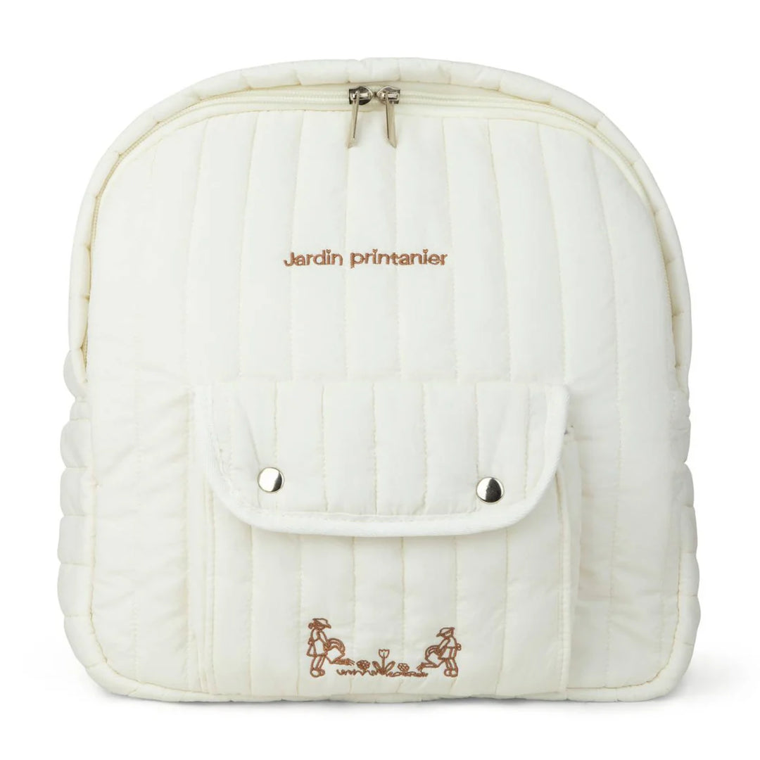 backpack spring garden large - white