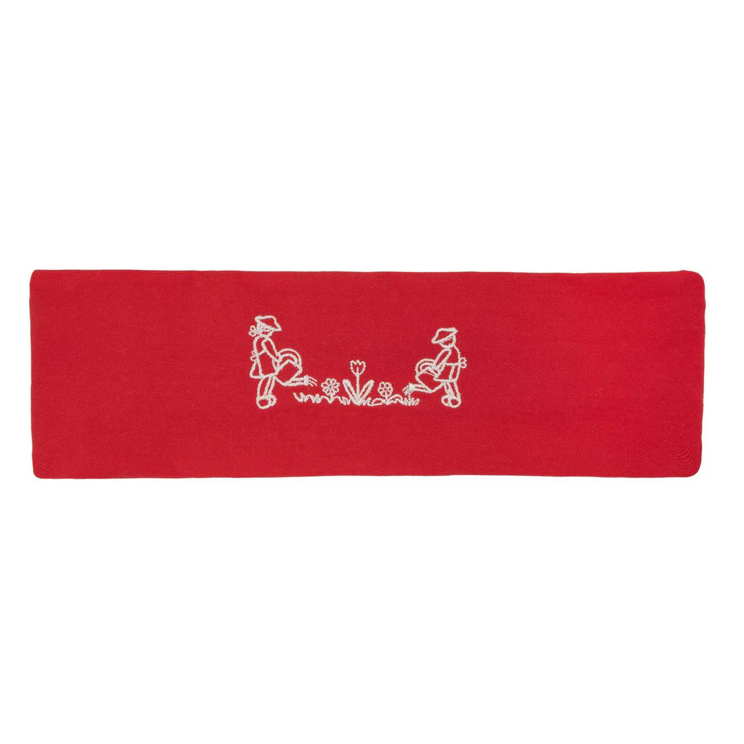 sweatband garden embroidered  - red