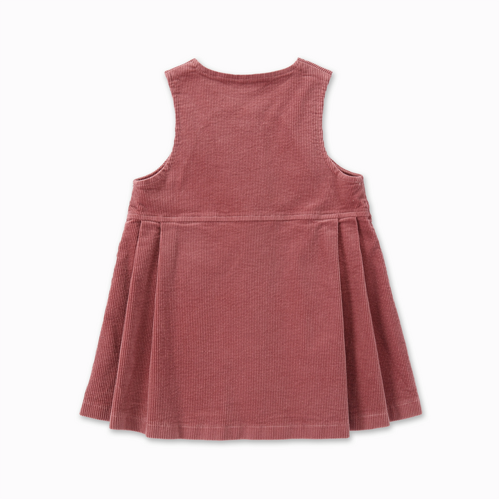 dress heavy corduroy diagonal snap jumper - pink