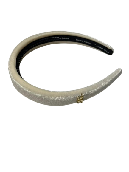 headband logo velvet - ivory-13