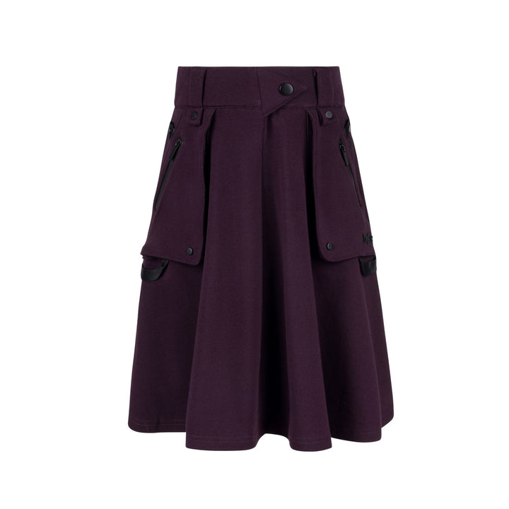 skirt pocket - eggplant