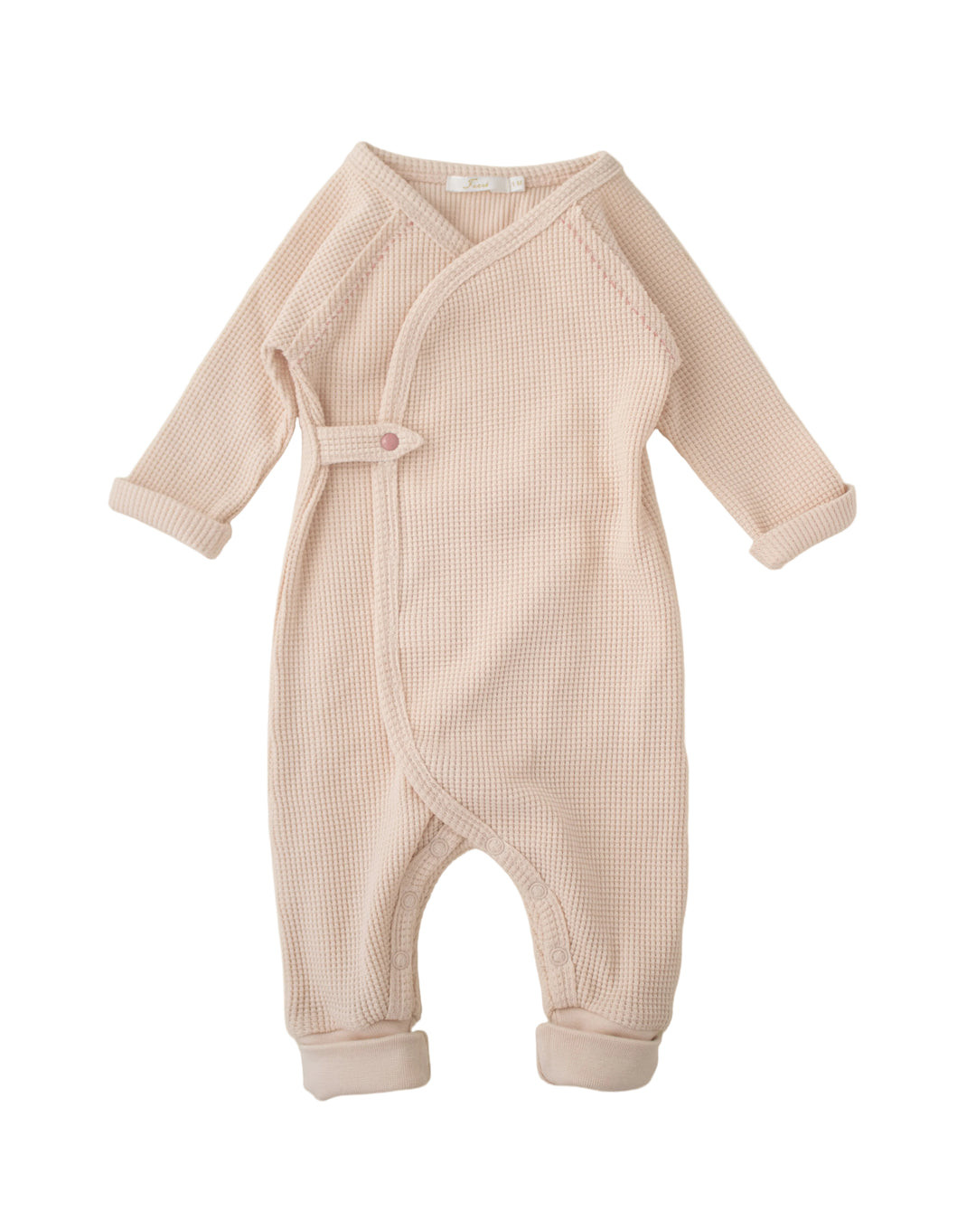 footie footless hadagi waffle - ballet/ecru