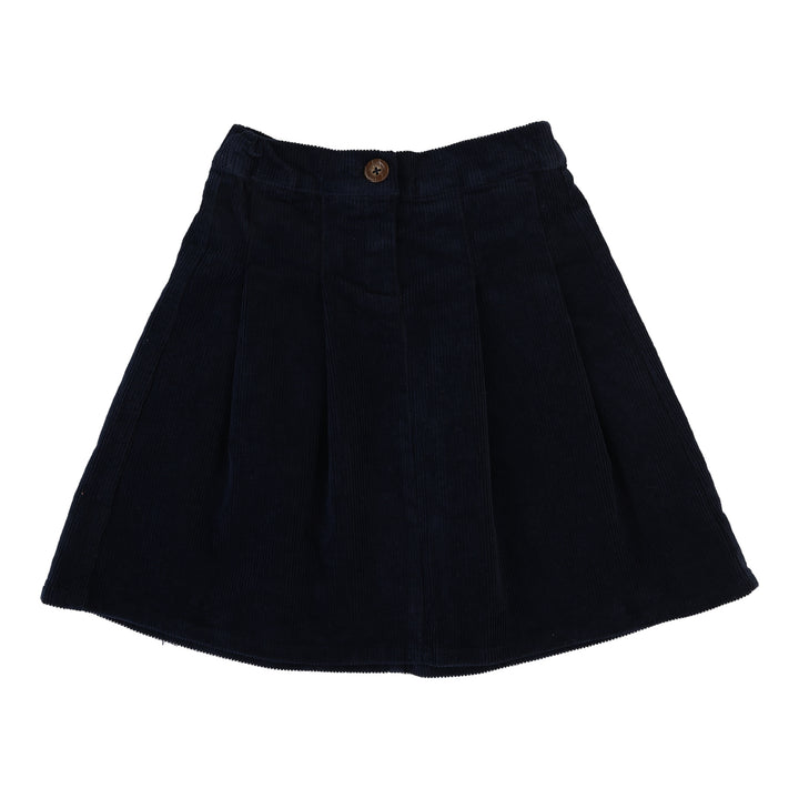 skirt corduroy pleated - navy