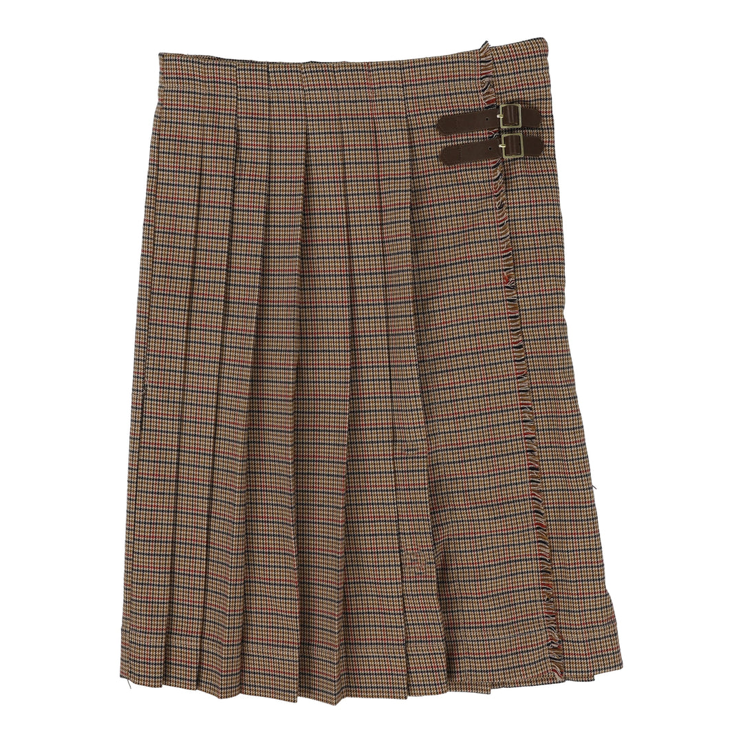 skirt pleated plaid kilt suspenders - houndstooth