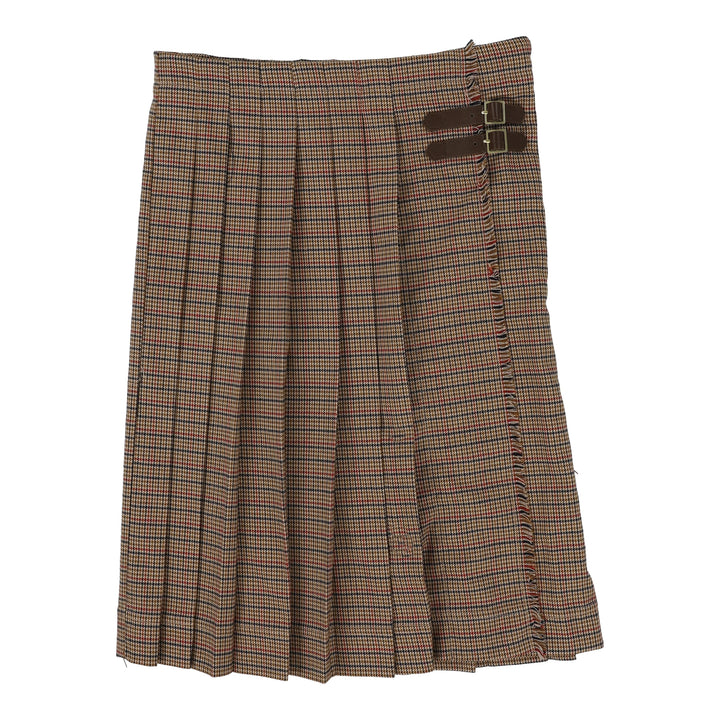 skirt pleated plaid kilt suspenders - houndstooth