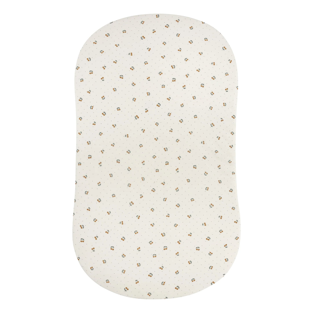 crib sheet yellow cherry bassinet - white