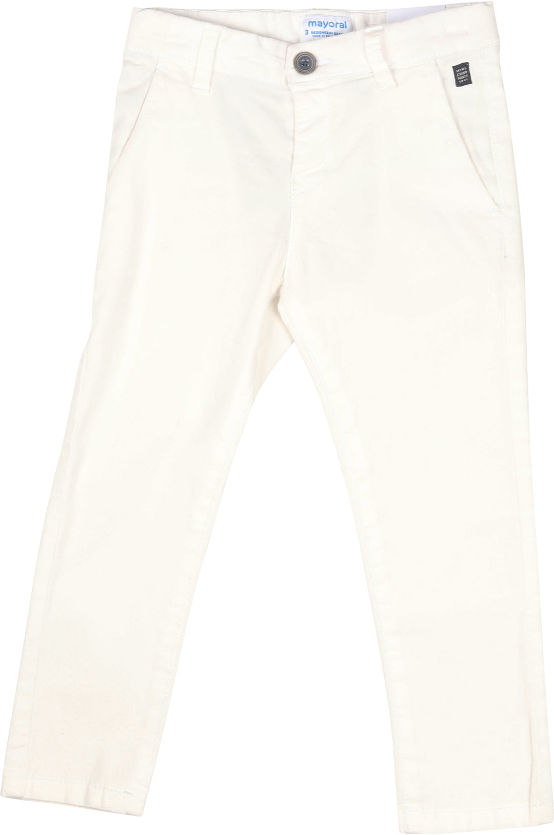 MAYORAL PANTS SLIM FIT - WHITE (4684640976985)