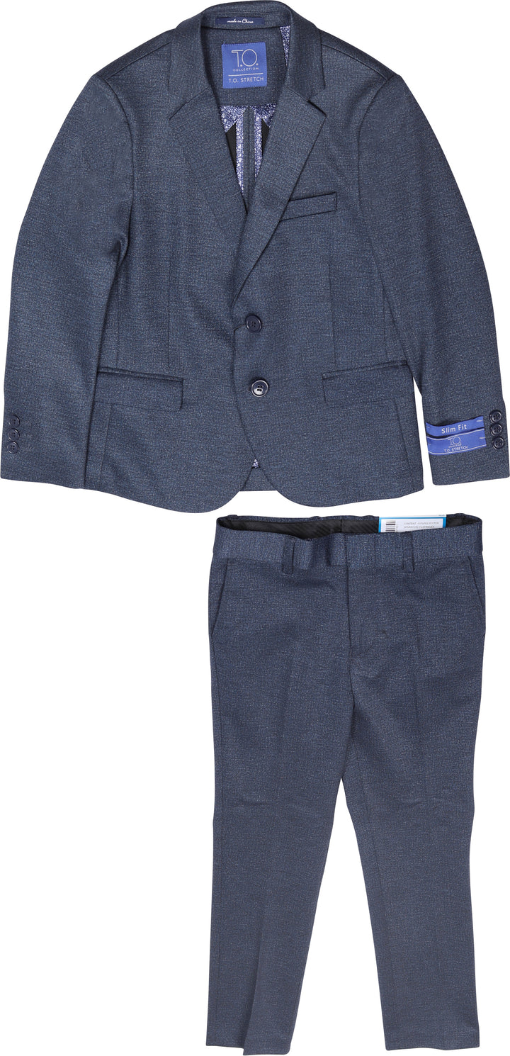 suit 2 pc stretch slim - navy fancy-6