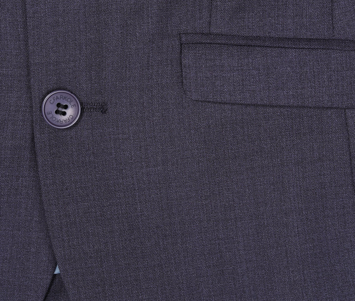 suit slim fit - blue grey