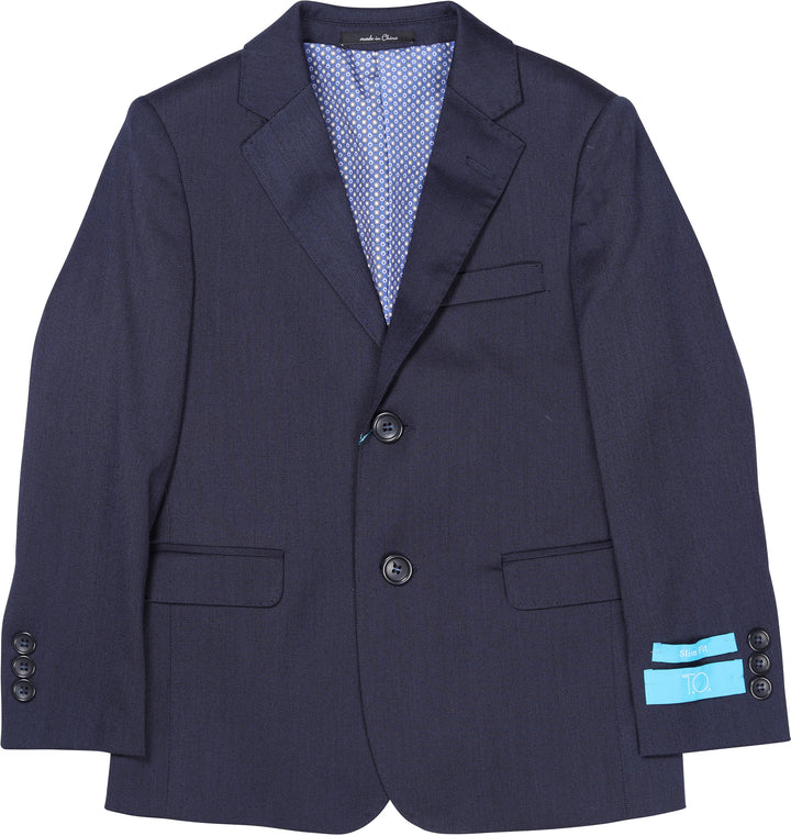 suit slim fit striped - blue