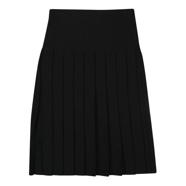 skirt knit pleated - black