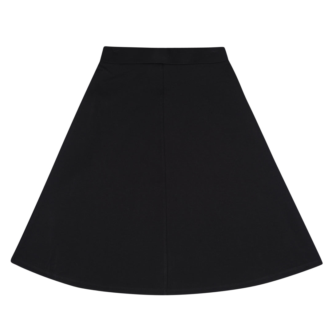 skirt front stitch covered - black