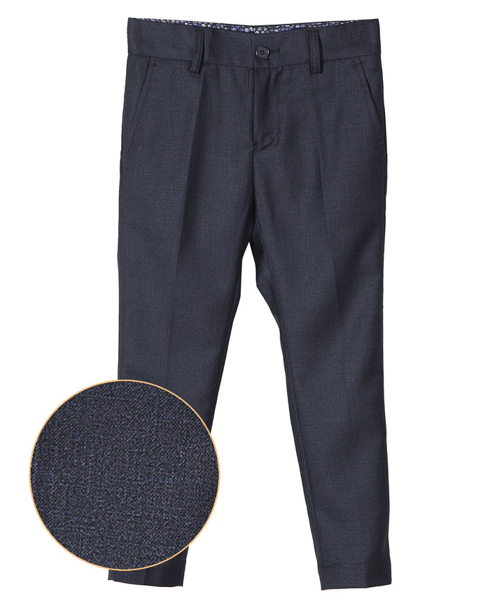 pants tweed slim fit - navy