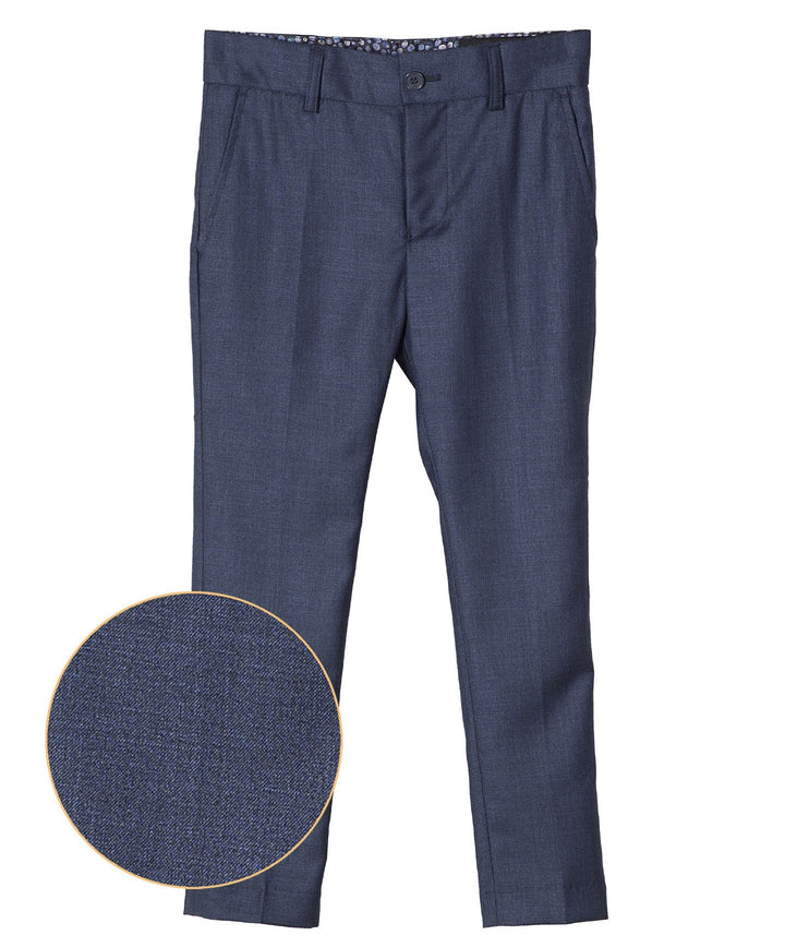 pants tweed slim fit - off navy