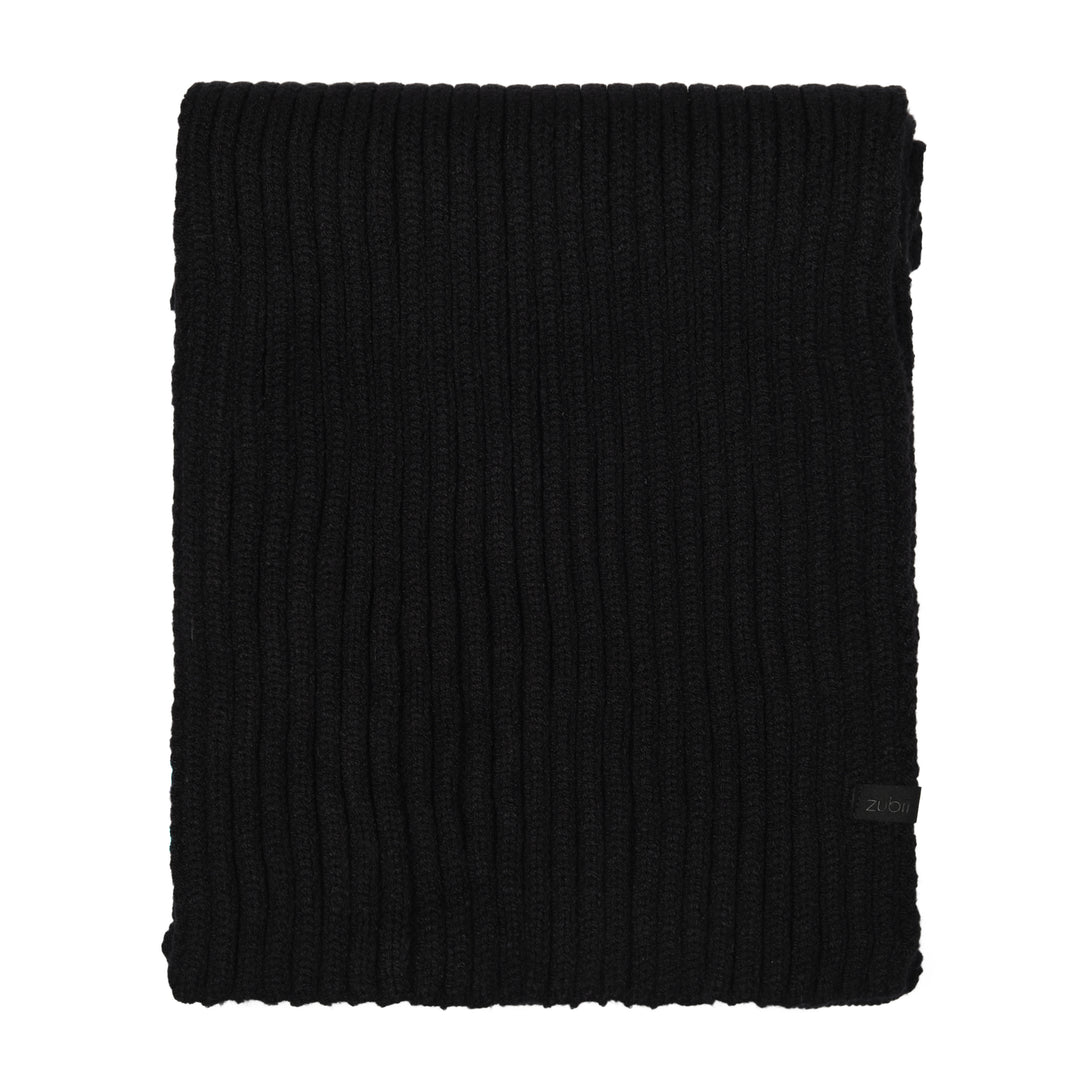 scarf ribbed - black-9