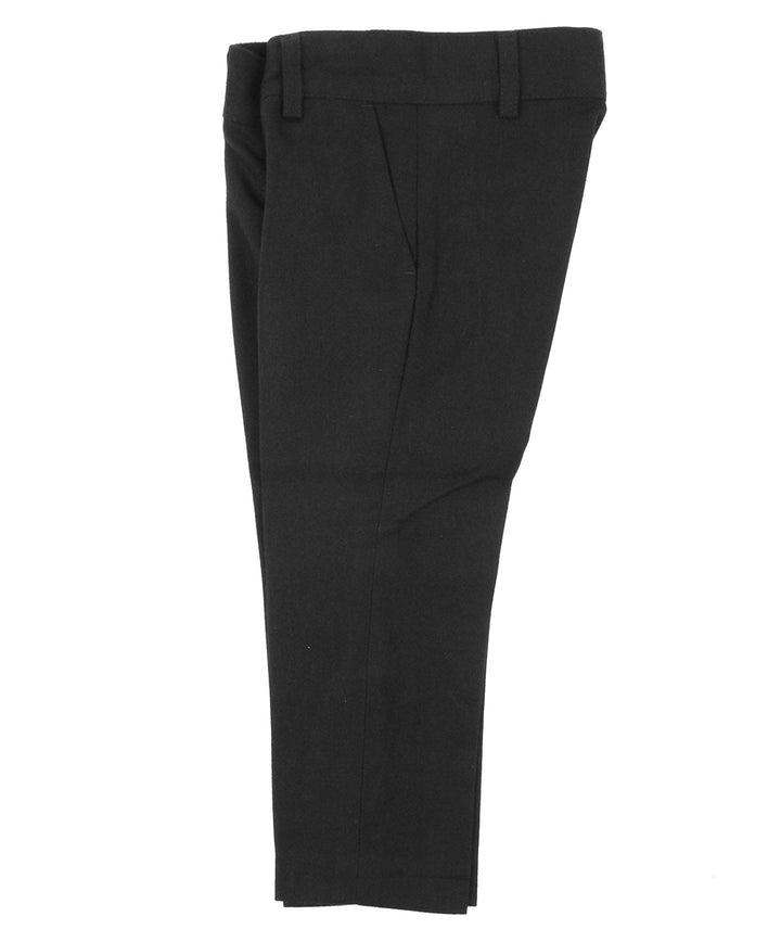 pants wool look skinny fit - black