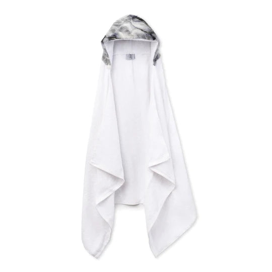 towel ethan - silver/white